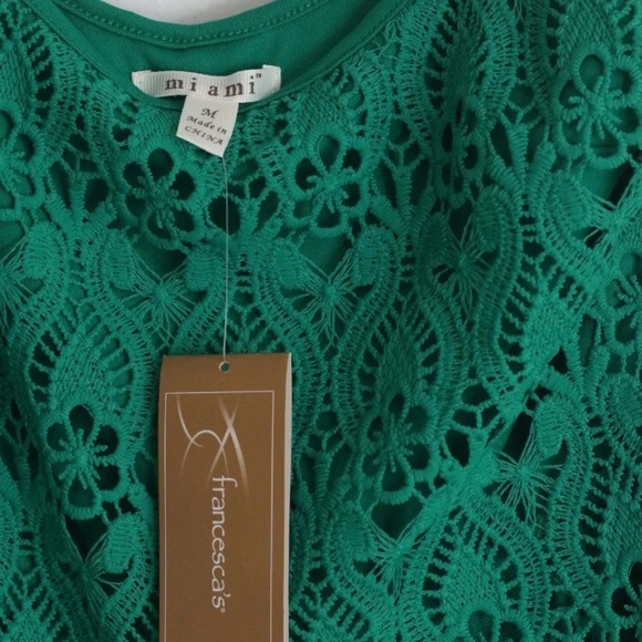 Francesca's Miami Green Women Romper - Picture 3 of 3